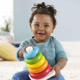 Fisher-Price Pirámide Balanceante Ecológica con 5 Aros para Bebés a partir de 4 Meses
