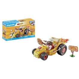 Playmobil 71634 Vehículo Kart Racing Pizzero Funstars con Motor Retráctil para Niños +4 Años