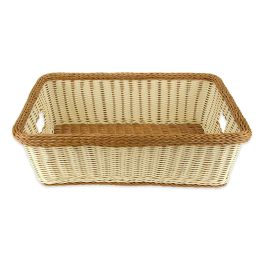 GET - WB-1517-TT - Cesta rectangular con asas - 58,4 x 43,2 x 17,8 cm - Beige Precio: 102.69000049. SKU: B17FVQZ5JP