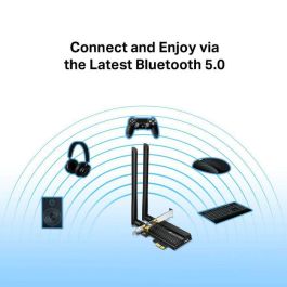 TP-Link Archer TX50E Adaptador Wi-Fi 6 (802.11ax) Bluetooth 5.0 PCIe Doble Banda 2.4/5GHz con Antenas Alta Ganancia para PC Gaming TP-Link Archer TX50E Adaptador Wi-Fi 6 (802.11ax) Bluetooth 5.0 PCIe Doble Banda 2.4/5GHz con Antenas Alta Ganancia para PC Gaming