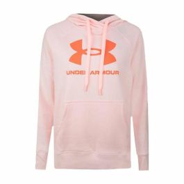Sudadera con Capucha Mujer Under Armour Rival Fleece Rosa Sudadera con Capucha Mujer Under Armour Rival Fleece Rosa