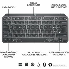 Teclado Logitech 920-010488 Negro Qwerty Español