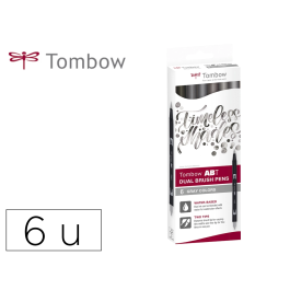 Rotulador Tombow Doble Punta Pincel Estuche De 6 (Caja Carton) Precio: 19.79000012. SKU: B1CJK9NJ24