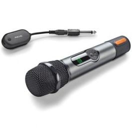 NGS SINGERSTARDUO Pack 2 Micrófonos Inalámbricos Dinámicos Singer Star Duo con Receptor, Jack 3.5/6.3mm, 30h Autonomía para Karaoke NGS SINGERSTARDUO Pack 2 Micrófonos Inalámbricos Dinámicos Singer Star Duo con Receptor, Jack 3.5/6.3mm, 30h Autonomía para Karaoke