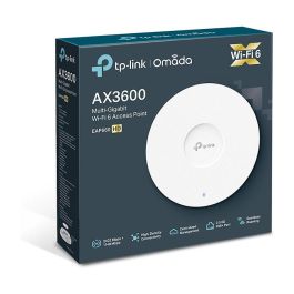 TP-Link Omada EAP660 HD AX3600 Punto de Acceso Wi-Fi 6, Dual Band, 2402 Mbps (5 GHz) + 1148 Mbps (2.4 GHz), PoE