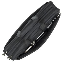 Rivacase 8257 - Funda Rígida con Tirante para Hombro para Portátil de 17.3 pulgadas, Color Negro, de Poliéster