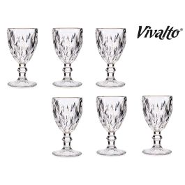 Copa Agua 254Ml Diamante Filo Oro Vivalto 8X15CM (36 Unidades) Copa Agua 254Ml Diamante Filo Oro Vivalto 8X15CM (36 Unidades)