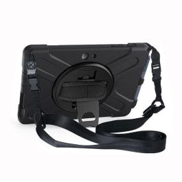 eSTUFF Funda AUSTIN Defender para Microsoft Surface Go 4/Go 3/Go 2/Go - Antichoque, soporte 360°, correa de mano, Negra