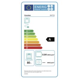 Cecotec Horno Eléctrico Bolero Hexa C126400 Glass Black 80 L 2800 W Clase A