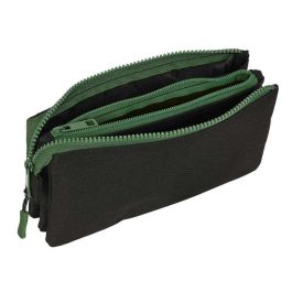 Portatodo Triple Munich Caviar Negro 22 x 12 x 3 cm