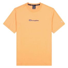 Camiseta de Manga Corta Hombre Champion Crewneck T-Shirt M Naranja M