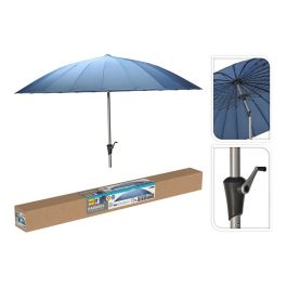 Basics Parasol Azul Ø280 x 248 cm, Aluminio, Poliéster 180g/m², UV UPF30+, 24 Varillas Precio: 89.8304. SKU: B1D9GWPPP3