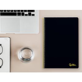 Liderpapel Cuaderno Espiral Smart Din A4 Tapa Blanda 80 Hojas 75g Rayado Horizontal con Margen Negro Liderpapel Cuaderno Espiral Smart Din A4 Tapa Blanda 80 Hojas 75g Rayado Horizontal con Margen Negro