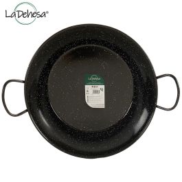 La Dehesa Sarten Honda Esmaltada Negra Con Asas 45 cm