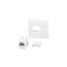 Lanberg WS-4545-RJ45K-W Placa de Pared para RJ45 y Cubierta de Interruptor, Blanca, 45x45mm, Policarbonato, Sin Tornillos Precio: 5.50000055. SKU: B1EEG87B2T