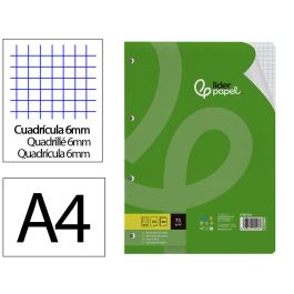 Recambio Liderpapel Din A4 100 Hojas 75 gr Cuadro 6 mm 4 Taladros Con Margen Precio: 2.50000036. SKU: B1DQARSABR