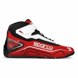 Botines Racing Sparco Blanco Rojo (Talla 46) Botines Racing Sparco Blanco Rojo (Talla 46)
