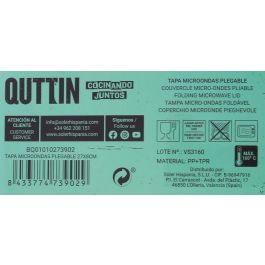 Tapa Plegable para Microondas Quttin 27x8 cm (24 Unidades) Tapa Plegable para Microondas Quttin 27x8 cm (24 Unidades)