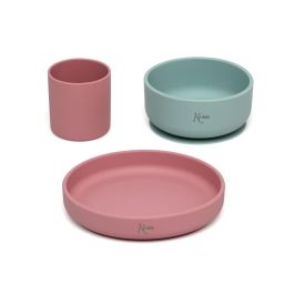 Set Vajilla 3 Piezas Silicona Rosa Y Verde 2 Surtidos Set Vajilla 3 Piezas Silicona Rosa Y Verde 2 Surtidos