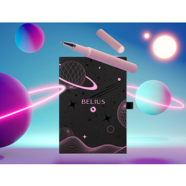 Belius Space B Roller y Funda Similpiel Rosa Tinta Azul 0.7mm Caja Diseño
