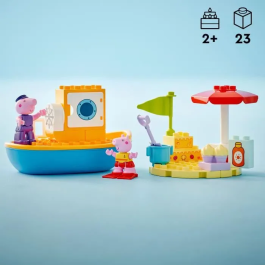 Lego DUPLO 10432 Paseo en Barco de Peppa Pig - Set de Juego de Baño para Niños Pequeños