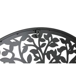 DKD Home Decor Decoración de Pared Shabby Diseño Árbol Gato Metal Negro 60x60 cm (4 Unidades)