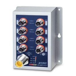 Planet Switch industrial 8 puertos PoE+ 10/100TX 802.3at IP50 M12 no gestionable Precio: 532.59000025. SKU: B12NGMJAPM