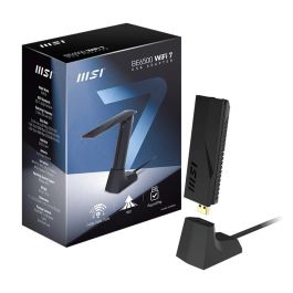 MSI GUBE65 Adaptador WiFi7 USB BE6500, 2.4GHz/5GHz/6GHz, 2x2 MIMO, hasta 2880 Mbps, compatible con Windows 11/10 Precio: 96.49999986. SKU: B1EQ7EDPWA