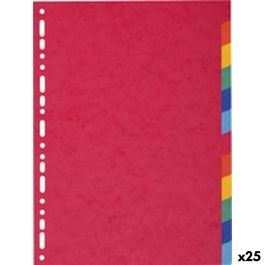Separadores Exacompta A4 Multicolor (25 Unidades) (12 Unidades)