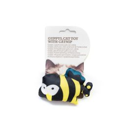 Gloria Guppys Juguete para Gato Pez con Plumas y Catnip de Lona para Jugar Lanzar o Solo