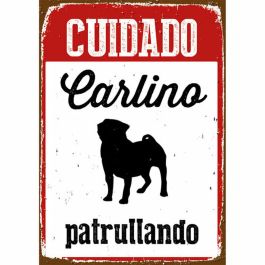 Placa Magnet & Steel Cuidado Carlino Patrullando 14,8 x 21 cm Precio: 8.49999953. SKU: B1J5PNPMSA