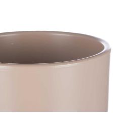 Ibergarden Set de 2 Macetas de Cerámica Cilíndricas Beige 22 cm y 27 cm Ibergarden Set de 2 Macetas de Cerámica Cilíndricas Beige 22 cm y 27 cm