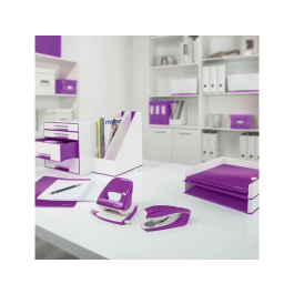Portarrollos Leitz Wow Dualc/Cinta Violeta Y Blanco