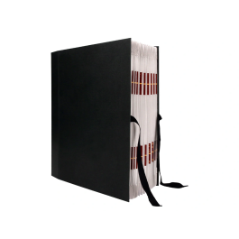 Liderpapel Carpeta Fuelle Folio Cartón Forrado Negra 20 Departamentos 25x350x305 mm