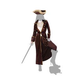 Disfraz de Pirata para Mujer Adulto, Talla XS-S. Color Marrón. Ideal para Fiestas Temáticas, Carnaval o Halloween. Confeccionado en Poliéster. Disfraz de Pirata para Mujer Adulto, Talla XS-S. Color Marrón. Ideal para Fiestas Temáticas, Carnaval o Halloween. Confeccionado en Poliéster.