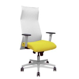 Sillon Piqueras Y Crespo Sahuco Direccion Uso Intensivo (8H) Brazos Blancos Regulables Mecanismo Sincro Respaldo Malla Blanca Transpirable Y Asiento Tapizado Bali Amarillo Precio: 509.88999974. SKU: B18476Q2S7