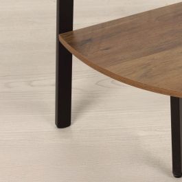 Estantería Max Home Negro Hierro Madera MDF 5 Estantes 35 x 160 x 35 cm