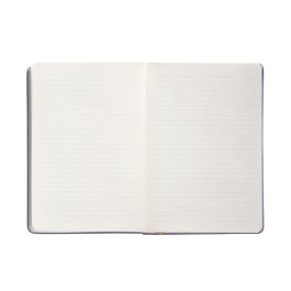 Cuaderno Con Gomilla Antartik Notes Tapa Dura A4 Hojas Rayas Morado Y Amarillo 100 Hojas 80 gr Fsc