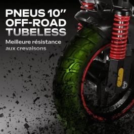 Urbanglide URB3700092657188 Patinete Eléctrico Todoterreno Plegable ECROSS PRO LITE 2, Rueda 10", 48V, 800W, Autonomía 40km, Luz Freno Intermitentes