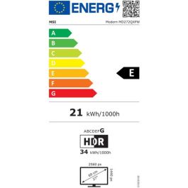 Monitor Gaming MSI Modern MD272QXPW 27" Wide Quad HD
