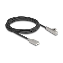 DeLOCK Cable USB 2.0 Tipo-A a USB Type-C Macho con Ángulo, Carga Rápida 60W, 2m - Negro y Plata Precio: 32.99974315. SKU: B127QWRKXH