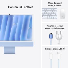 Apple iMac 24 pantalla retina 4.5K 256GB SSD 16GB RAM Chip M4 CPU de 8 núcleos GPU de 8 núcleos Azul (2024) Apple iMac 24 pantalla retina 4.5K 256GB SSD 16GB RAM Chip M4 CPU de 8 núcleos GPU de 8 núcleos Azul (2024)