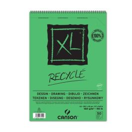 Bloc De Dibujo Canson Xl Reciclado Con Espiral Grano Fino Alveolado A3 160G 50H 5 unidades Precio: 70.89000048. SKU: B19F4K8XPY