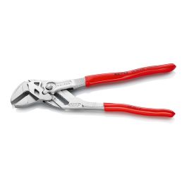 Tenaza llave alicate y llave en una sola herramienta recubiertos de plástico cromado 250 mm 8603250 knipex