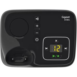 Gigaset E720A Teléfono Inalámbrico DECT con Contestador Automático para Ancianos, Botones Grandes, Negro
