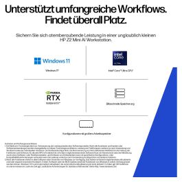 HP Z2 Mini G1i Intel Core Ultra 7 265 32GB 1TB SSD NVIDIA RTX A1000 8GB W11P 3J Gar (DE)