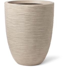 Jarrón bajo elegante - CAPI EUROPE - WASTE RIB NL - 34 x 46 cm - Terrazo beige Precio: 94.50000054. SKU: B1BTE29APG