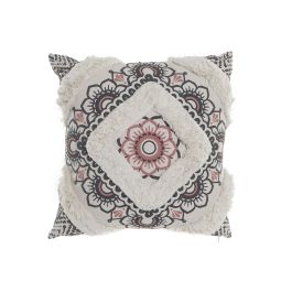 DKD Home Decor Cojín Colonial Colección Moroccan Poliester Blanco y Negro 45x45 cm con Cremallera Lavado en Seco Precio: 9.7647. SKU: S3021483