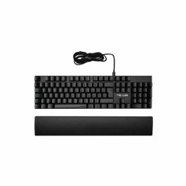 The G-Lab GLA3760162067545 Teclado Mecánico para Juegos Keyz Carbon con Retroiluminación, Interruptores Azules y Reposamuñecas (FR)