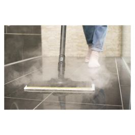 Kärcher SC 2 Deluxe - Limpiador a vapor de cilindro, 1 L, Negro y Blanco, 1500 W, 3.2 bar